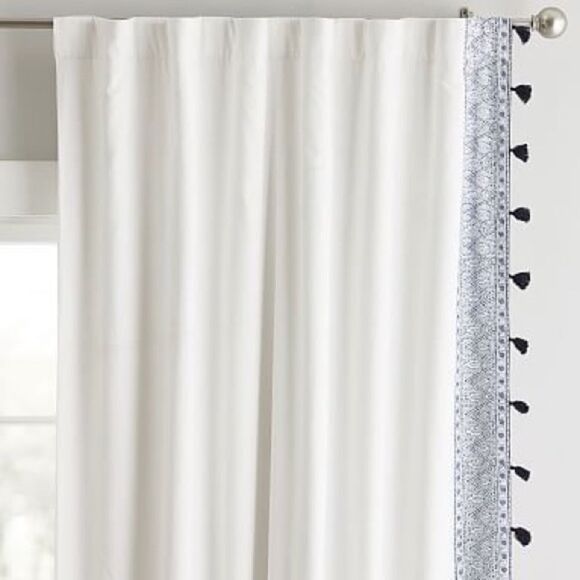 Pottery Barn Teen Anjolie Tassel Blackout Drape - Picture 1 of 8